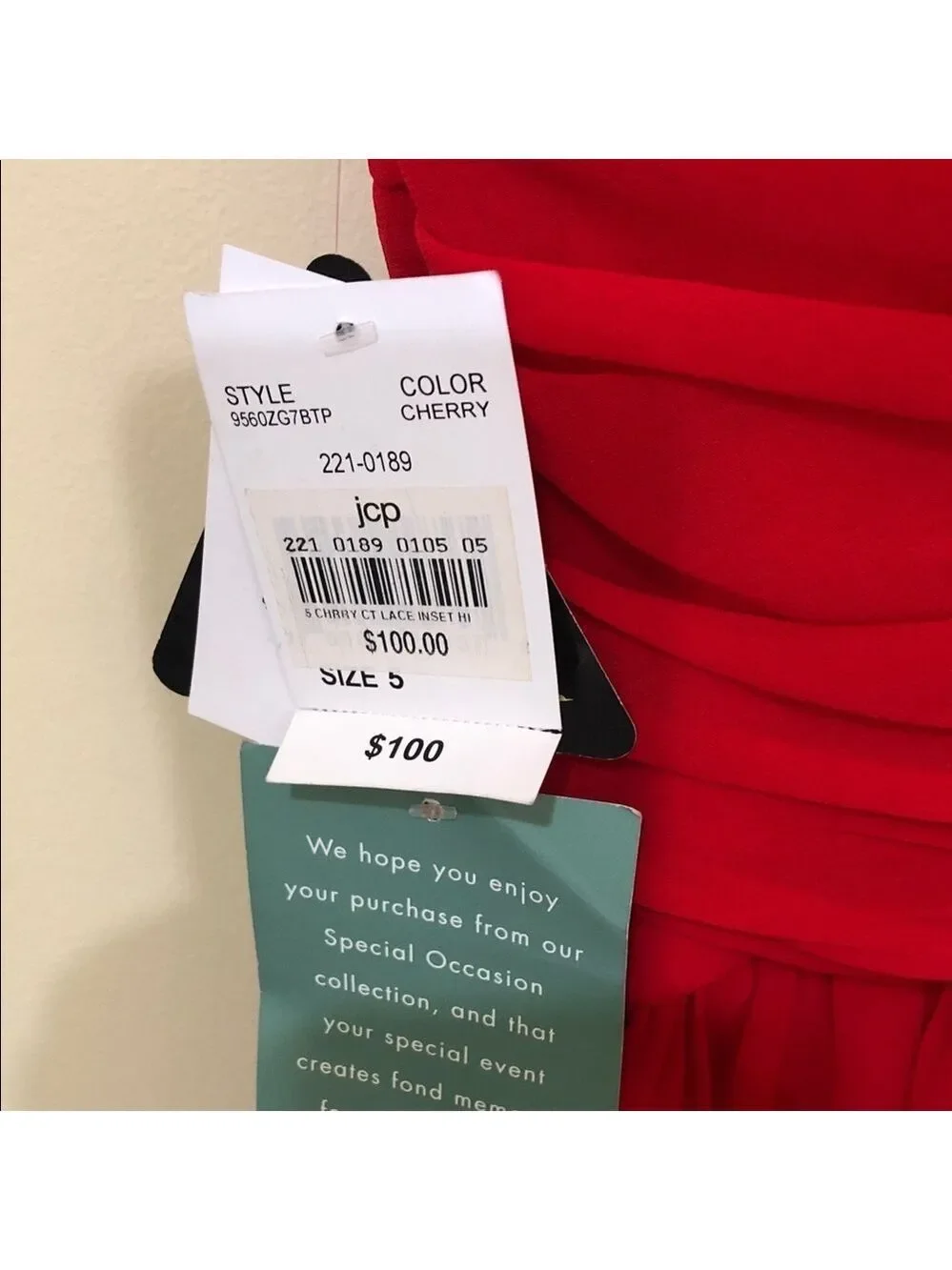 City Triangles Red high-low Formal Dress Women’s occasion dress Size 5